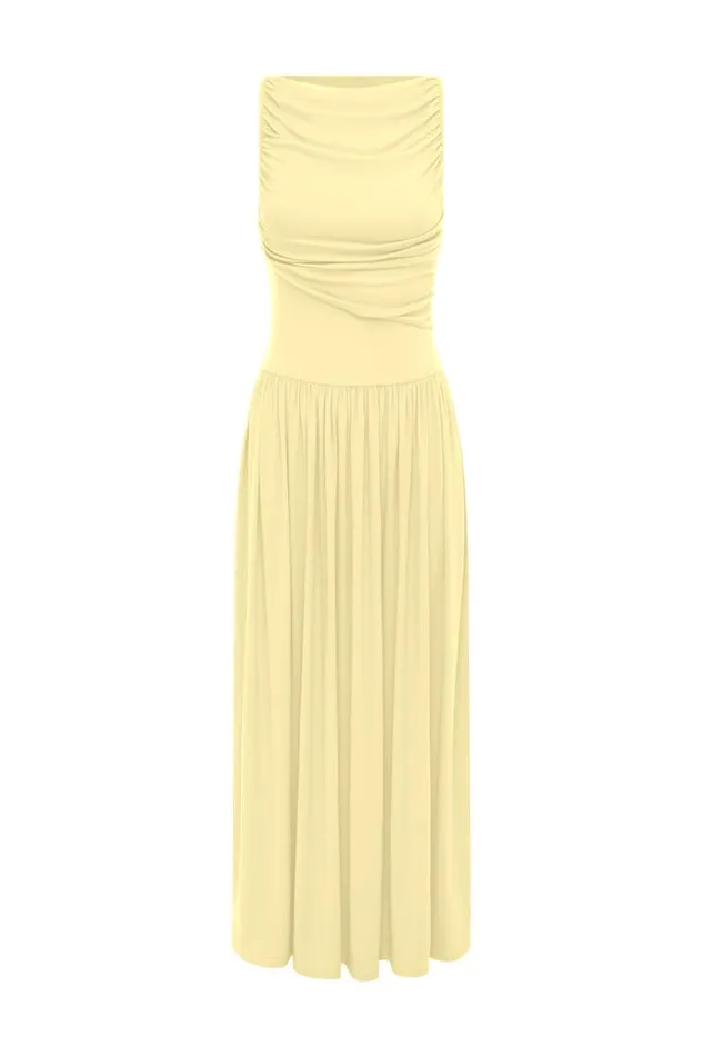 Runaway The Label Maxi Dresses NALLA MAXI DRESS Lemon 8211 Women