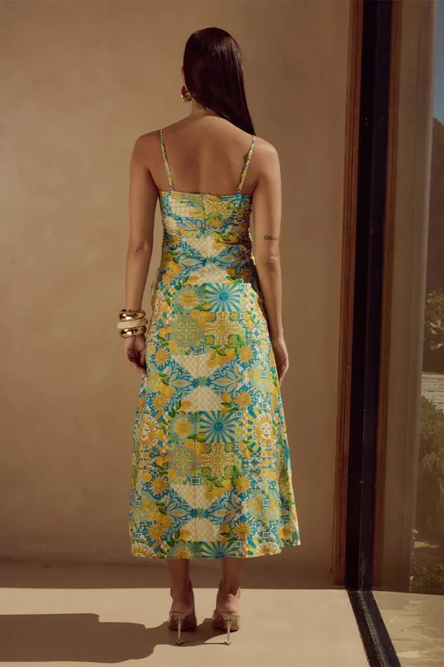Runaway The Label Midi Dresses ANACAPRI MIDI DRESS Anacapri Lemon 8211 Women