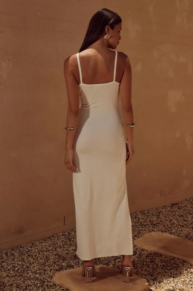Runaway The Label Midi Dresses EDIN LONG MIDI DRESS White 8211 Women