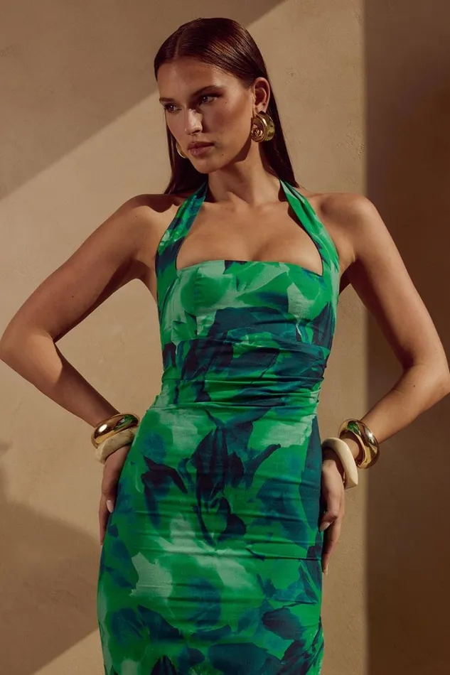 Runaway The Label Midi Dresses KALIANA MIDI DRESS Calista Green 8211 Women
