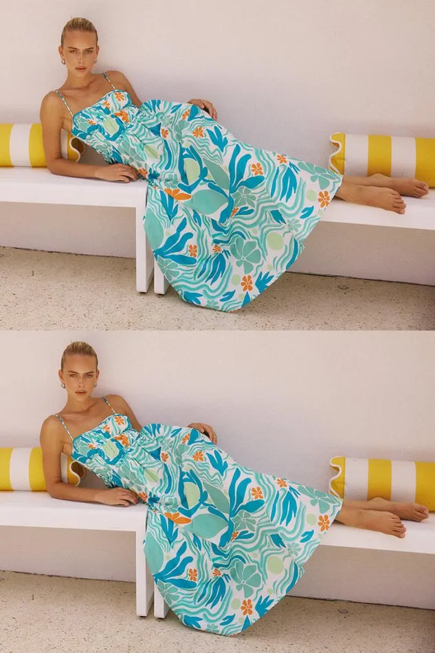 Runaway The Label Midi Dresses MONTERO MIDI DRESS Montero Print 8211 Women