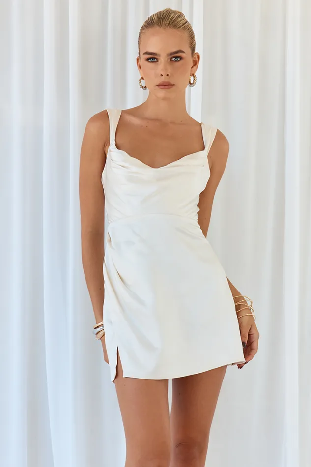 Runaway The Label Mini Dresses HAVANNA MINI DRESS Ivory 8211 Women Runaway The Label Mini Dresses HAVANNA MINI DRESS Ivory 8211 Women