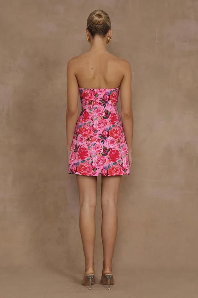 Runaway The Label Mini Dresses PRIMROSE MINI DRESS Begonia Print 8211 Women