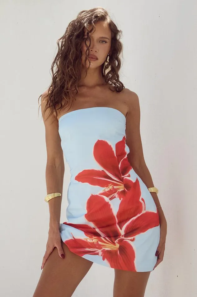 Runaway The Label Mini Dresses PRIMROSE MINI DRESS Red Lily 8211 Women