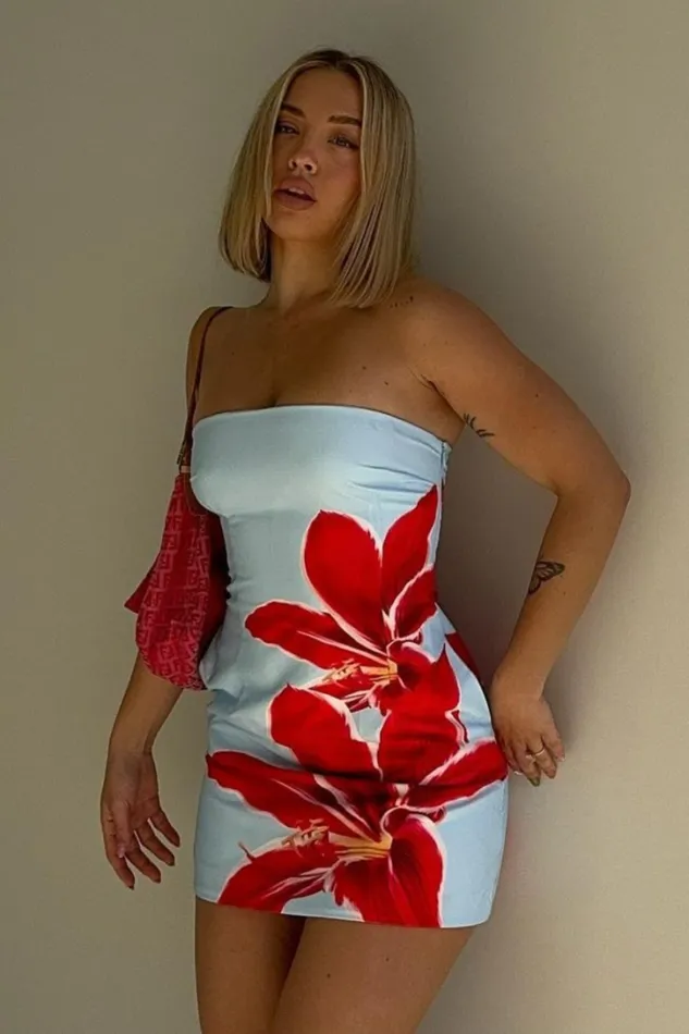 Runaway The Label Mini Dresses PRIMROSE MINI DRESS Red Lily 8211 Women