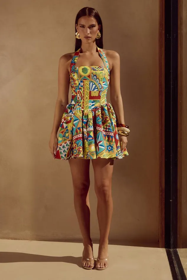 Runaway The Label Mini Dresses WINSLOW MINI DRESS Phaedra Print 8211 Women