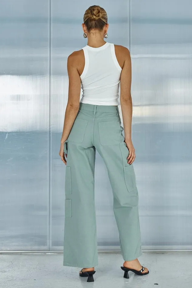 Runaway The Label Pants ZATARA PANT Sage 8211 Women