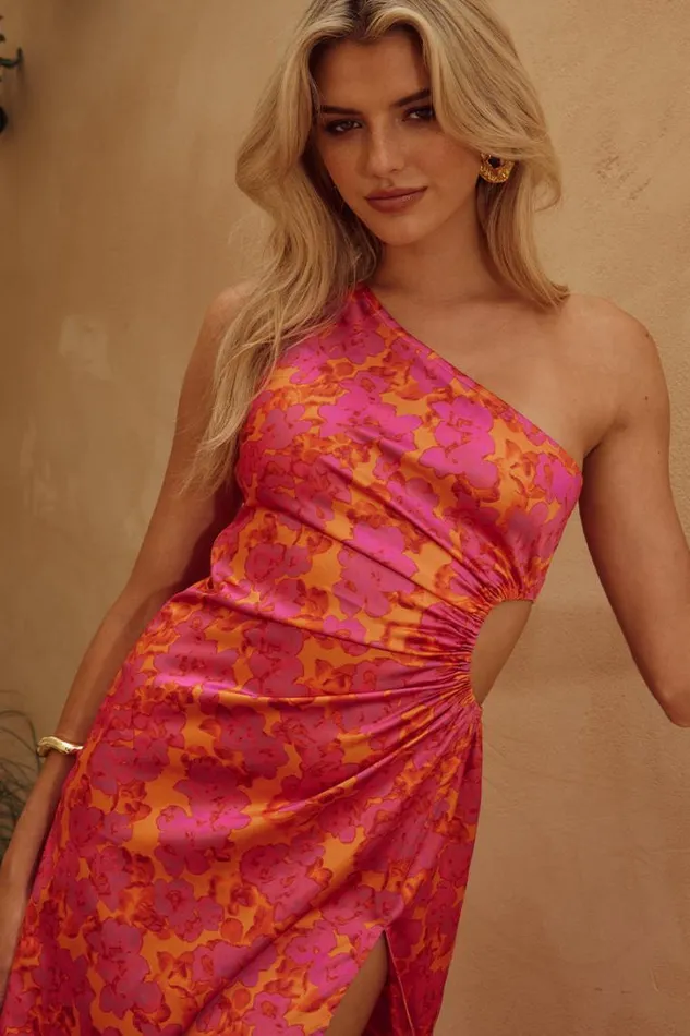 Runaway The Label Race Day Dresses BARZILIO DRESS Sasha Orange 8211 Women