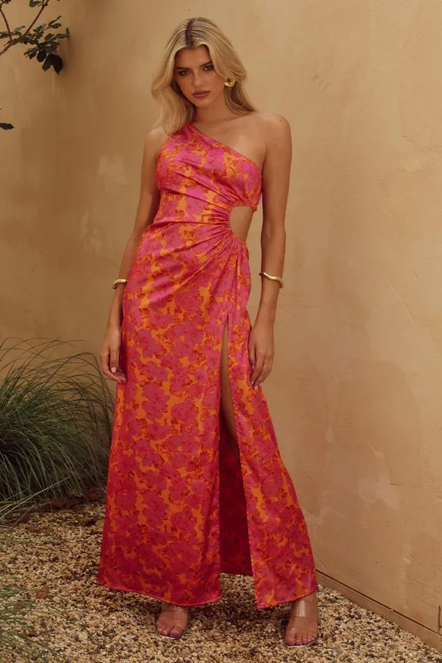 Runaway The Label Race Day Dresses BARZILIO DRESS Sasha Orange 8211 Women