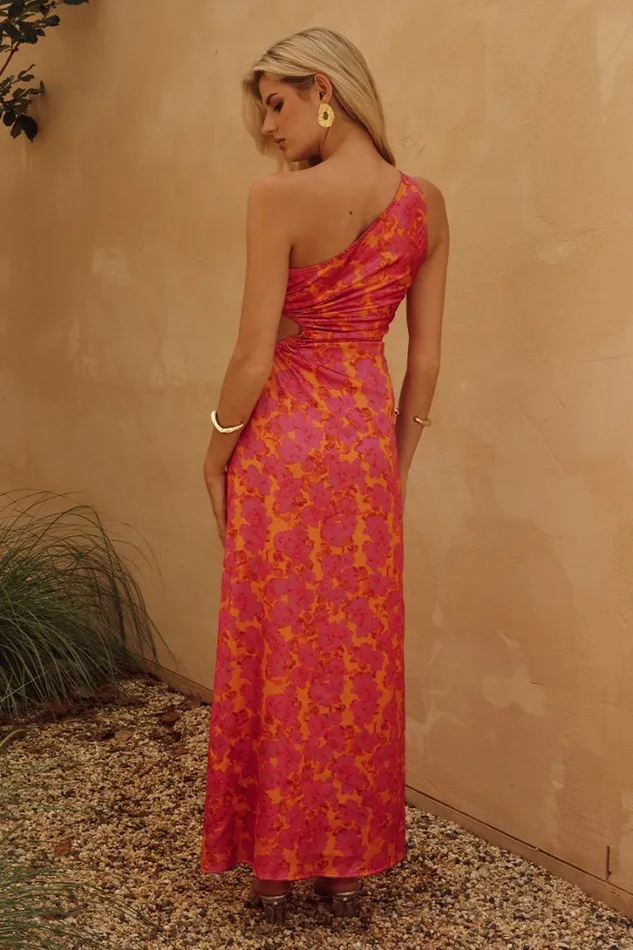 Runaway The Label Race Day Dresses BARZILIO DRESS Sasha Orange 8211 Women