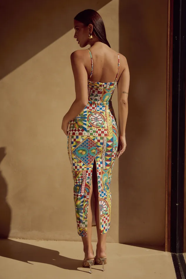 Runaway The Label Sequin Dresses BENITO MIDI DRESS Phaedra Print 8211 Women