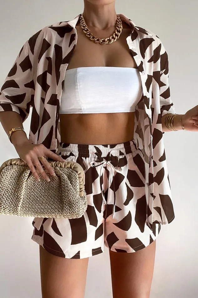 Runaway The Label Shirts and Blouses ZANZI SHIRT Lazure Chocolate 8211 Women