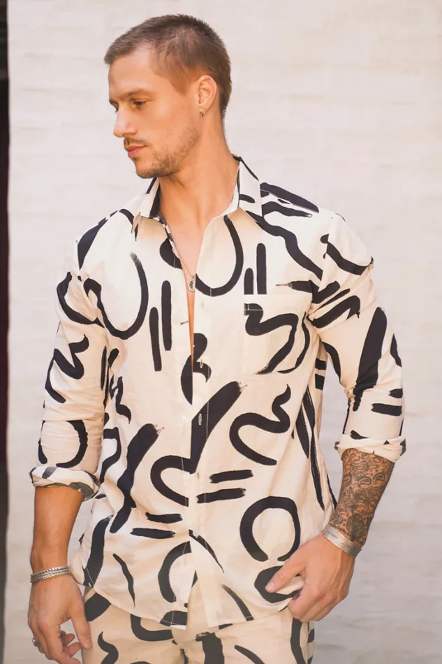 Runaway The Label Shirts LS SHIRT York Sand 8211 Men