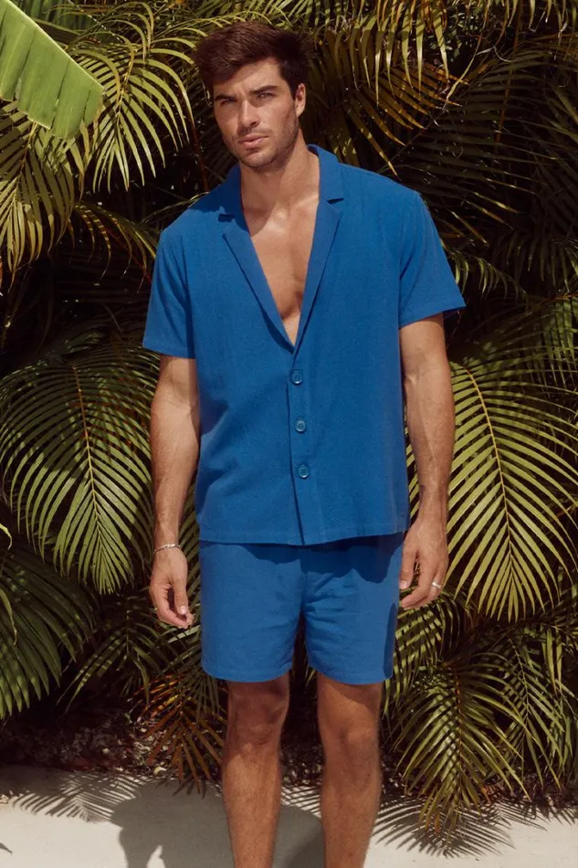 Runaway The Label Shirts POOLSIDE SHIRT Blue 8211 Men
