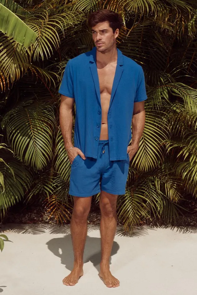 Runaway The Label Shirts POOLSIDE SHIRT Blue 8211 Men