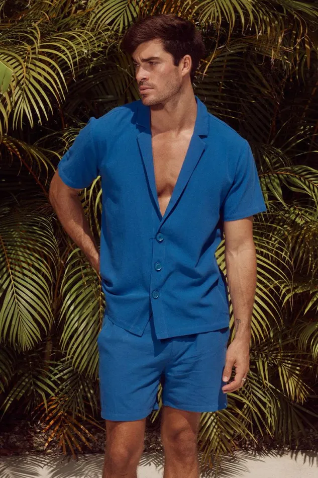 Runaway The Label Shirts POOLSIDE SHIRT Blue 8211 Men