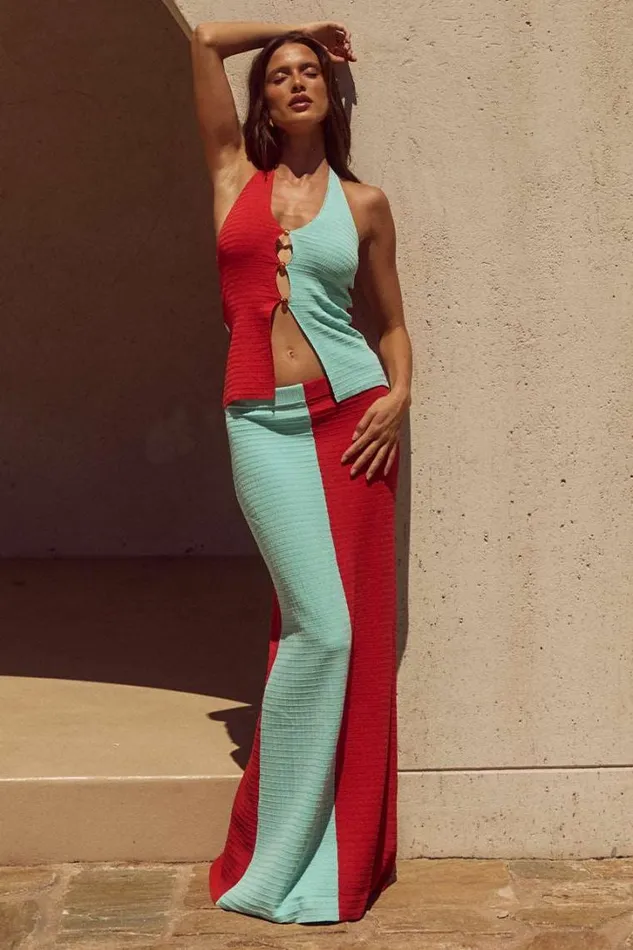 Runaway The Label Skirts ELITA MAXI SKIRT Jaffablue 8211 Women