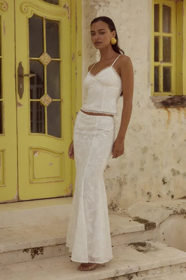 Runaway The Label Skirts LARINA MAXI SKIRT White 8211 Women