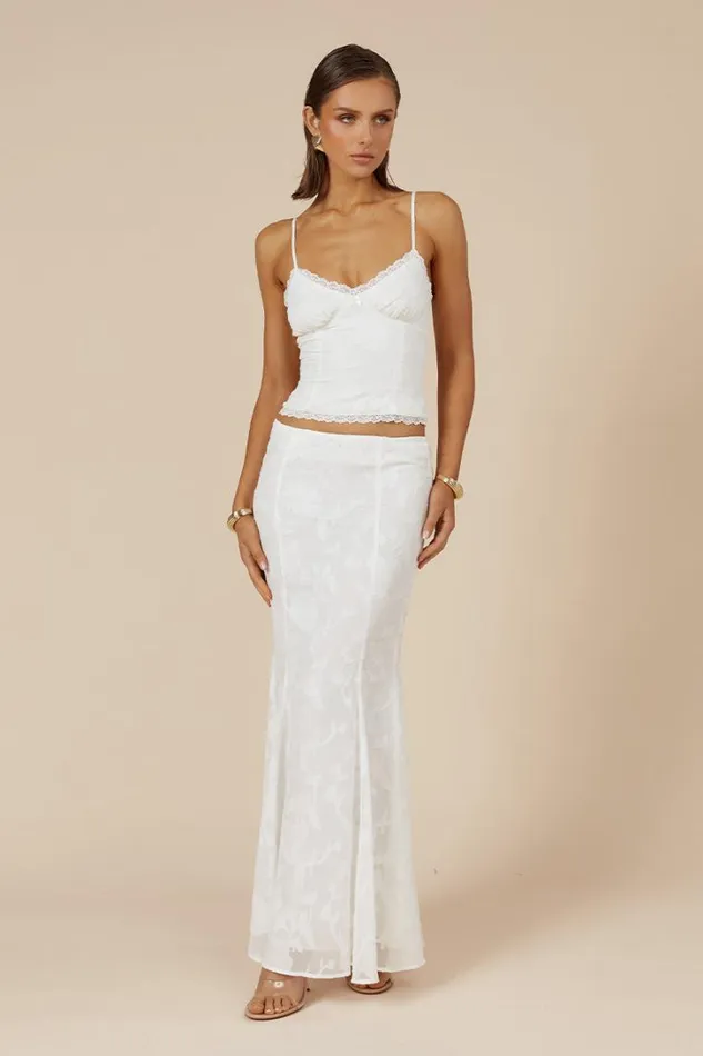 Runaway The Label Skirts LARINA MAXI SKIRT White 8211 Women