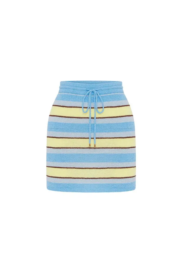 Runaway The Label Skirts NATALIE MINI SKIRT Blue Multi 8211 Women