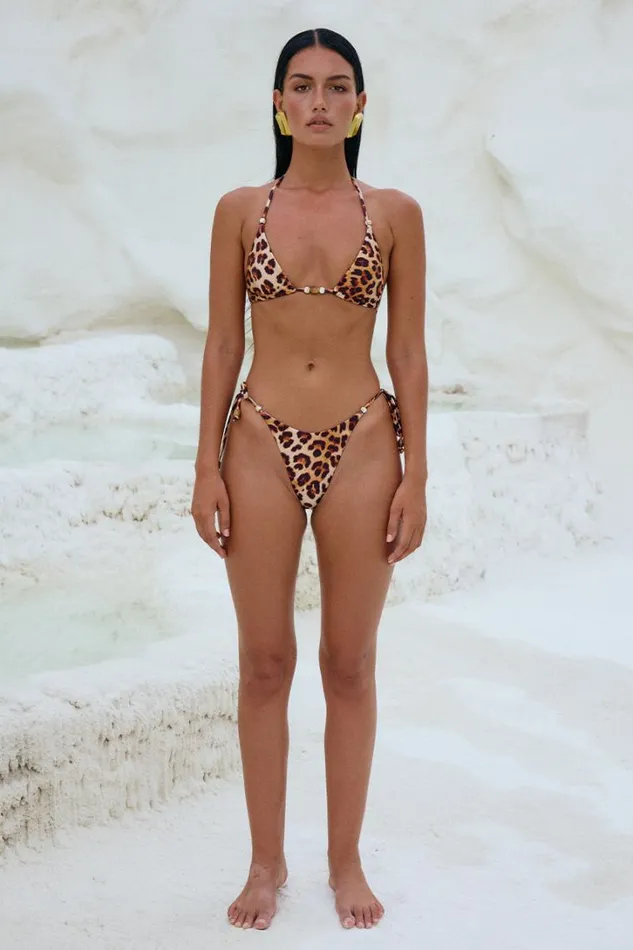 Runaway The Label Summer Sets BAHAMA TOP Leopard Print 8211 Women