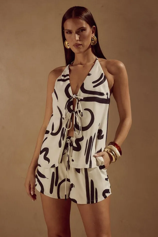 Runaway The Label Summer Sets LUISA TOP York Sand 8211 Women