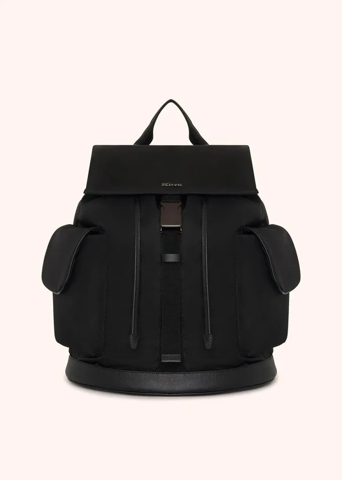 SAFFIANO LEATHER TRAVEL BACKPACK Men Kiton Bags And Wallets