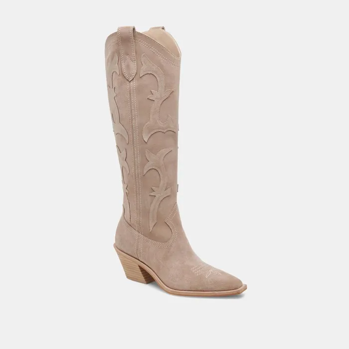 Samare Boots Taupe Suede Women Dolce Vita Boots and Booties