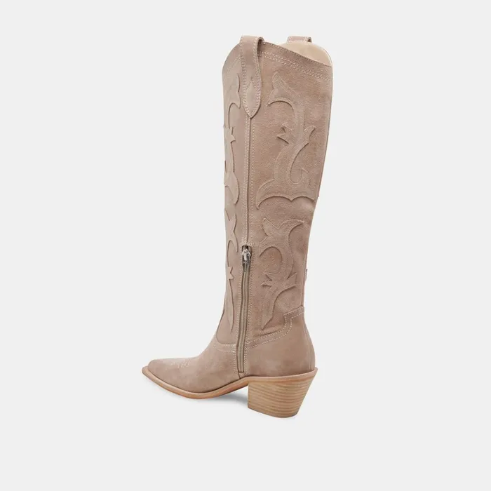 Samare Boots Taupe Suede Women Dolce Vita Boots and Booties