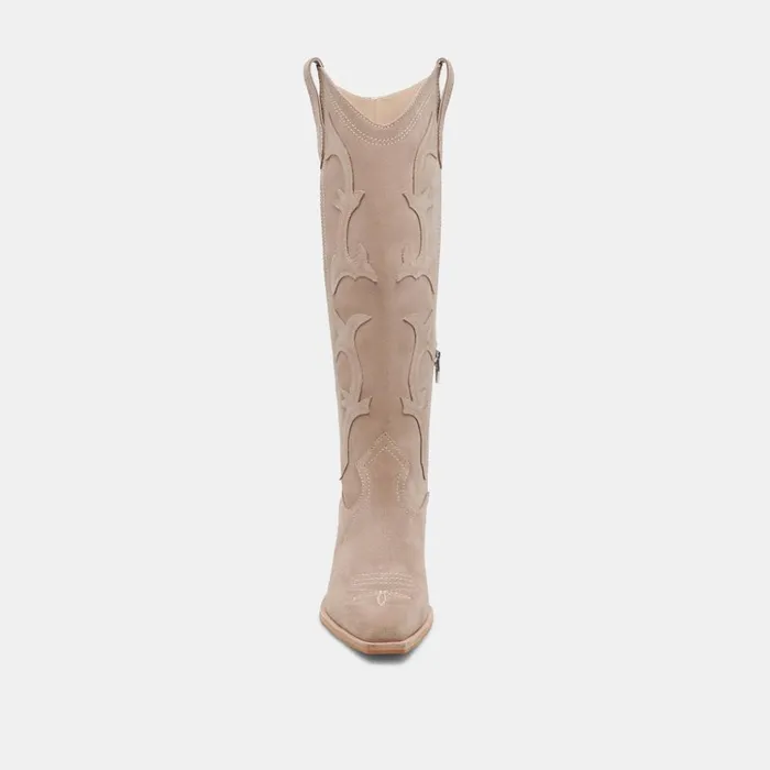 Samare Boots Taupe Suede Women Dolce Vita Boots and Booties