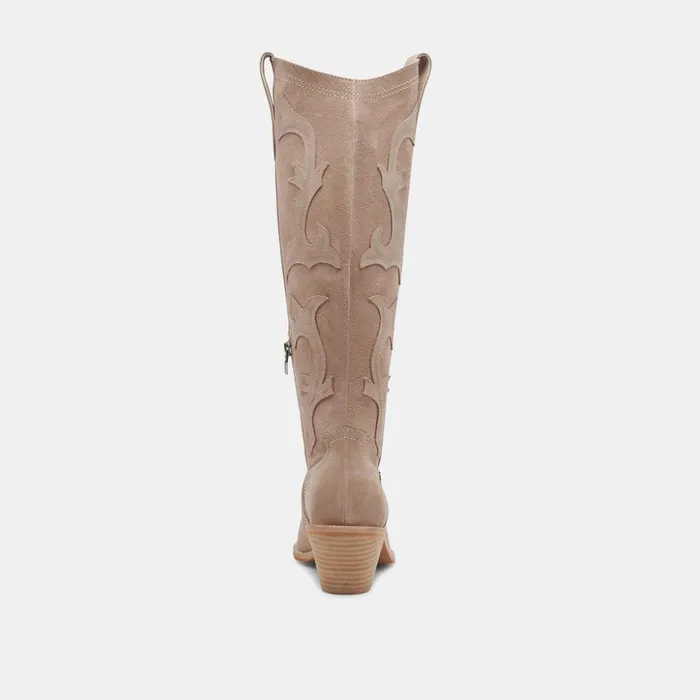 Samare Boots Taupe Suede Women Dolce Vita Boots and Booties