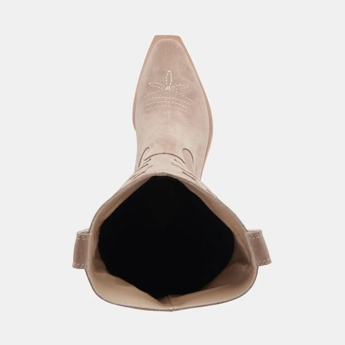 Samare Boots Taupe Suede Women Dolce Vita Boots and Booties