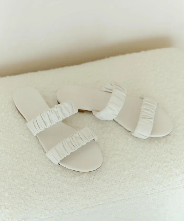 Sandals and Slides Women Jenni Kayne Leather Dune Sandal Ivory