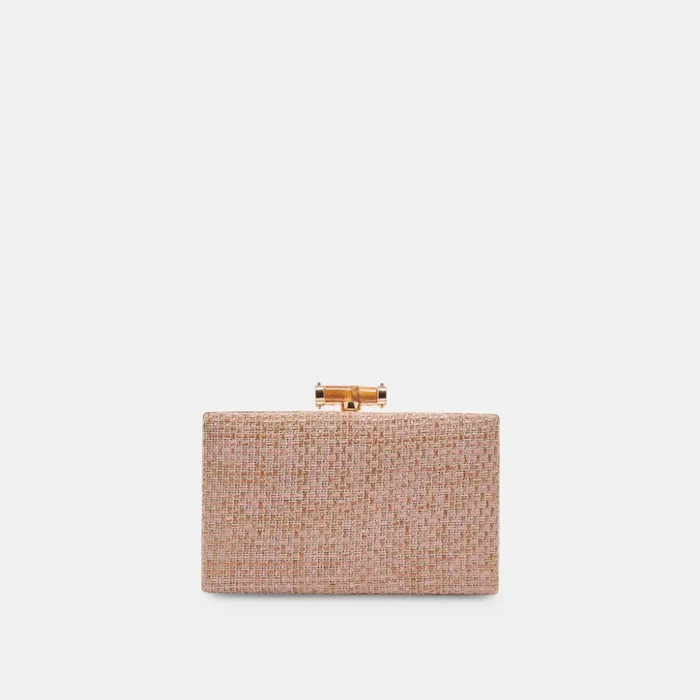 Sandy Clutch Pink Woven Women Dolce Vita Handbags
