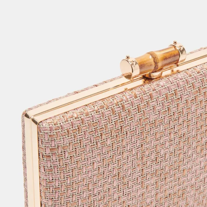 Sandy Clutch Pink Woven Women Dolce Vita Handbags