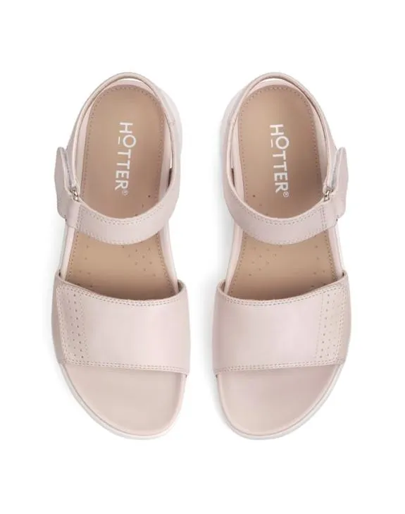Saunter Sandal Blush Women Hotter Touch Fasten Sandals