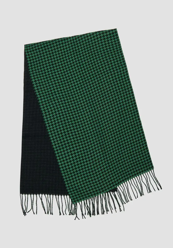 Scarves Men Antony Morato Jaquard Scarf Double Face Flag Green