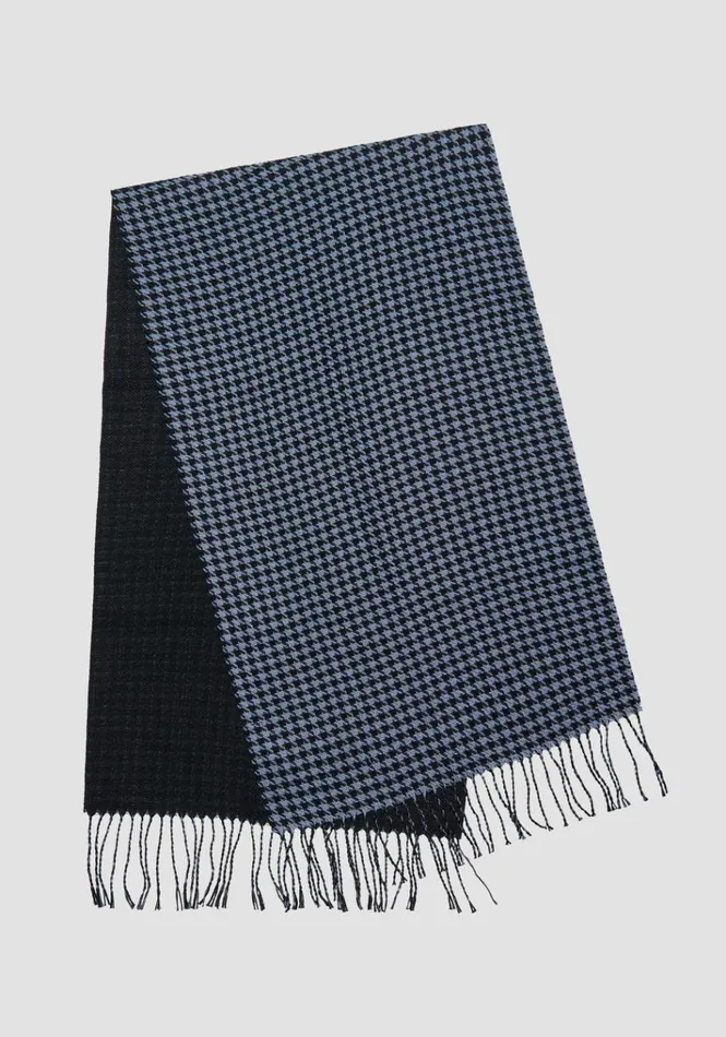 Scarves Men Antony Morato Reversible Jacquard Print Scarf Powder