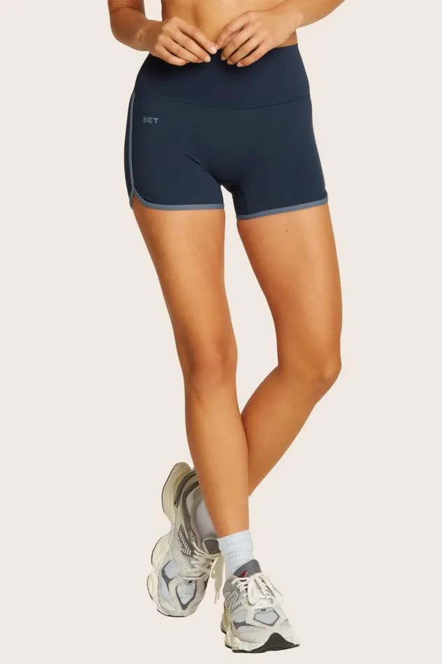 SET ACTIVE Activewear SPORTBODY SPORTY STRIPE SHORTS 8211 HARBOR 8211 Women