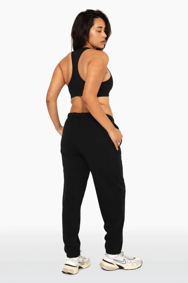 SET ACTIVE Bottoms HEAVYWEIGHT SWEATS DRAWSTRING SWEATPANTS 8211 ONYX 8211 Women