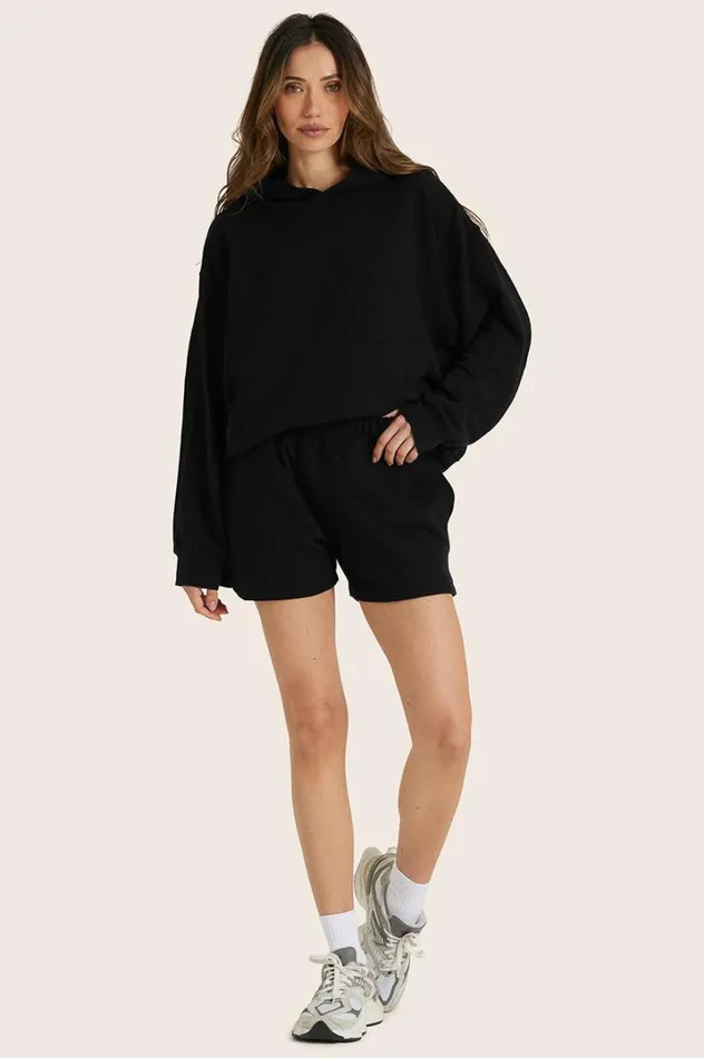 SET ACTIVE Bottoms LIGHTWEIGHT SWEATS CLASSIC VINTAGE SWEAT SHORTS 8211 ONYX 8211 Women