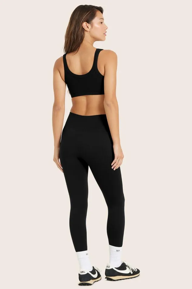SET ACTIVE Bottoms SCULPTFLEX POWER LEGGINGS 8211 ONYX 8211 Women