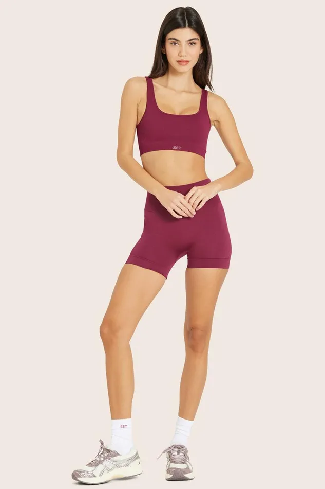 SET ACTIVE Bottoms SCULPTFLEX POWER SHORTS 8211 WILDBERRY 8211 Women