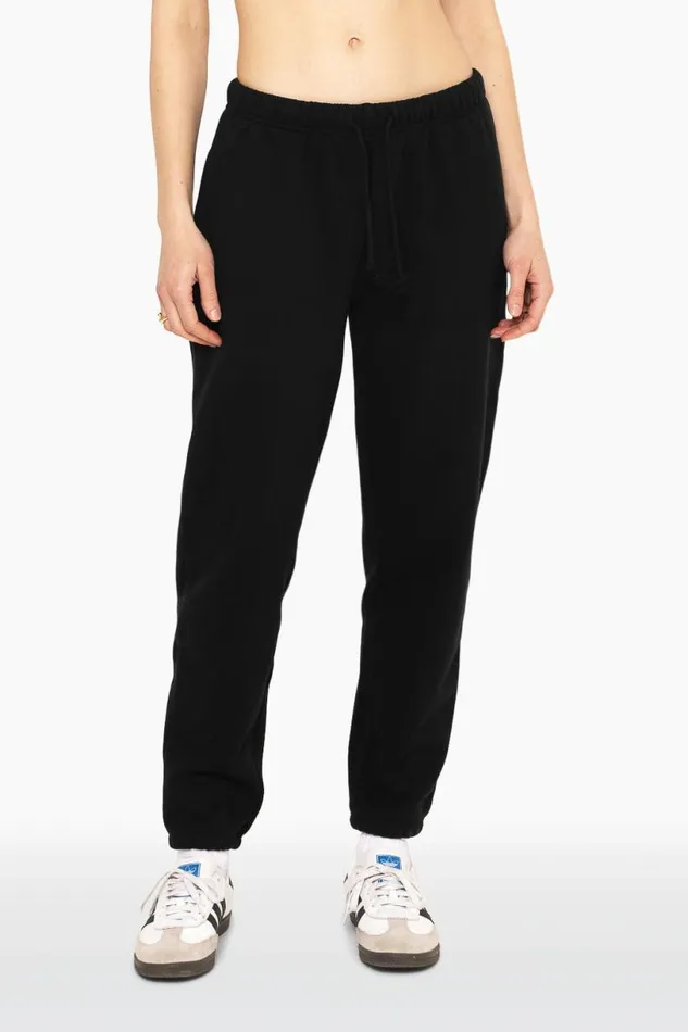 SET ACTIVE Sweats HEAVYWEIGHT SWEATS DRAWSTRING SWEATPANTS 8211 ONYX 8211 Women