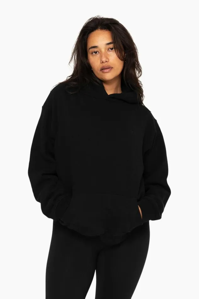 SET ACTIVE Sweats HEAVYWEIGHT SWEATS HOODIE 8211 ONYX 8211 Women