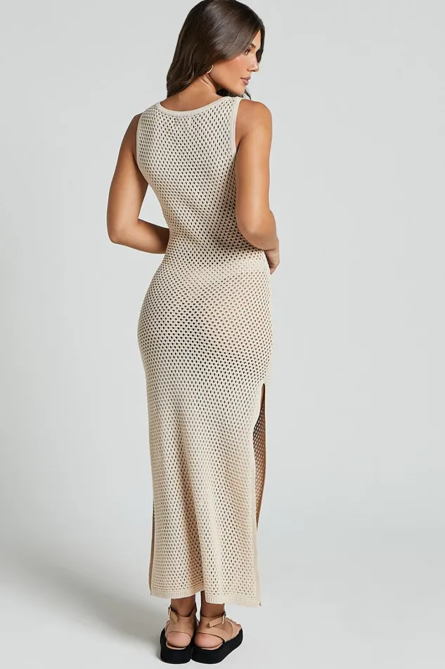 Seven Wonders 8211 Shamine Midi Dress In SAND Women Showpo Dresses