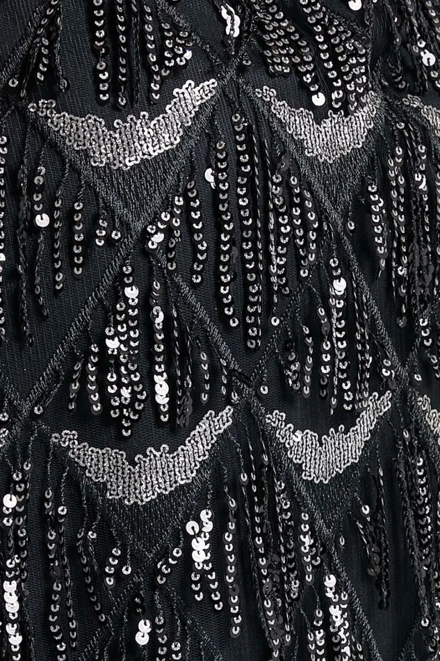 Shook Mini Dress 8211 Cami Sequin Fringe Dress In Black Sequin Women Showpo Curve Clothes