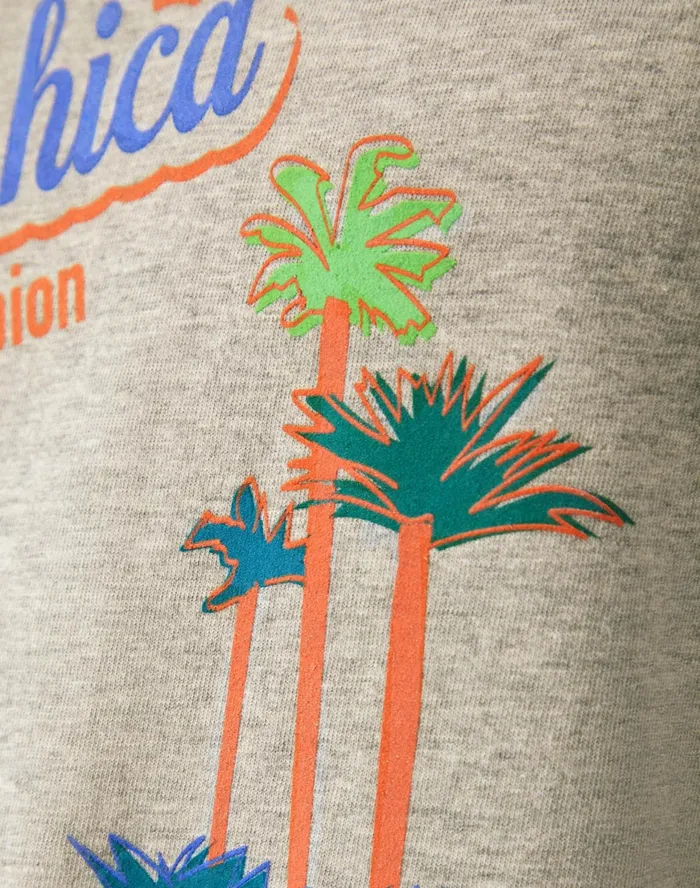ShortSleeve TShirt Washed Cotton Bolsa Chica Washed Oxford Grey Men Champion TShirts and Tops