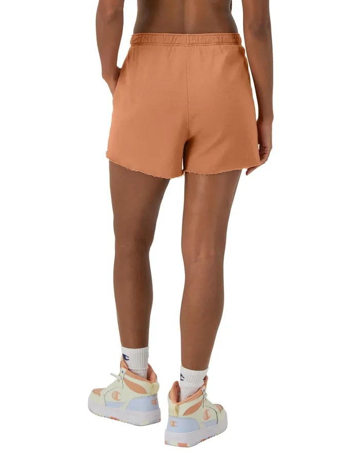 Shorts Vintage Wash C Logo 3034 Comfort Wash Canyon Red Women Champion Shorts