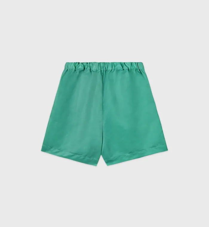 Shorts Women Sporty and Rich Running Woman Nylon Short 8211 Spring GreenWhite
